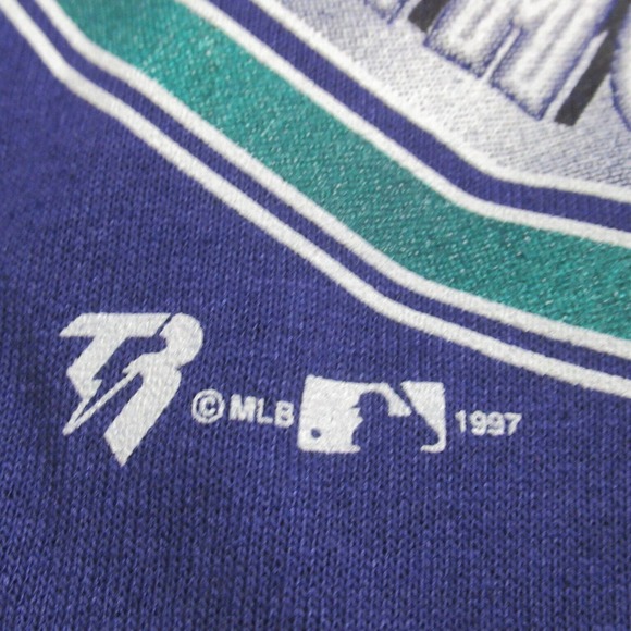 Vintage 90s Arizona Diamondbacks T-Shirt 1997 Purple MLB Baseball Youth Boys 7 - Picture 2 of 4